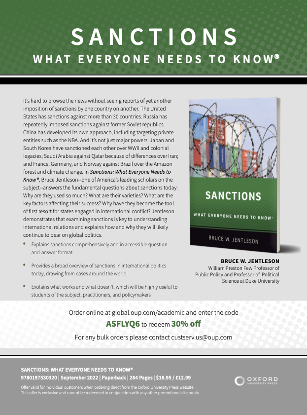 Sanctions: What Everyone Needs to Know
